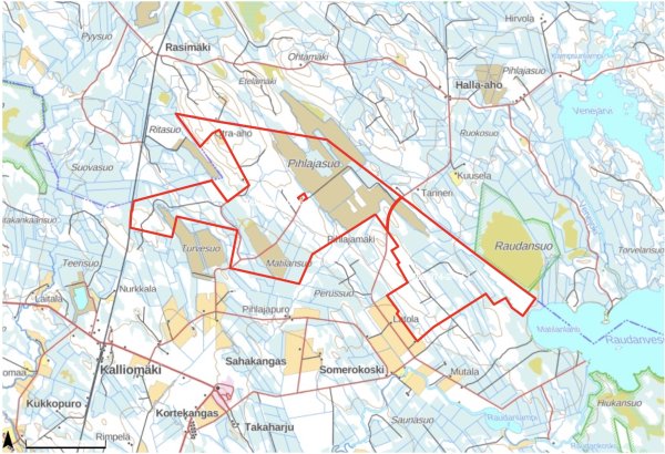 Metsästysalueen vuokraus: Pihlajasuo