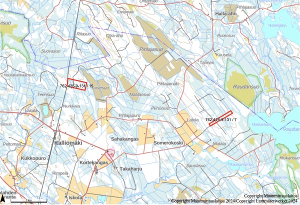 Metsästysalueen vuokraus: Pihlajasuo, Autiomäen alueet