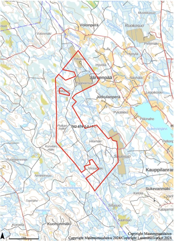 Metsästysalueen vuokraus: Virsumäki