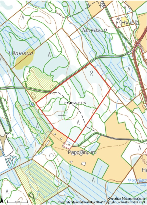 Metsästysalueen vuokraus: Virsumäki, Autiomäen lisäpalsta